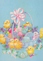 PASQUA POLLO UOVO Vintage Cartolina CPSM #PBO859.IT - Easter