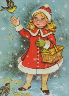 Buon Anno Natale BAMBINO Vintage Cartolina CPSM #PBM201.IT - New Year