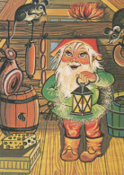 BABBO NATALE Buon Anno Natale Vintage Cartolina CPSM #PBL245.IT - Kerstman