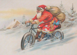 BABBO NATALE Buon Anno Natale Vintage Cartolina CPSM #PBB119.IT - Santa Claus