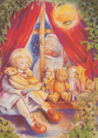 Buon Anno Natale BAMBINO Vintage Cartolina CPSM #PAZ925.IT - Nouvel An