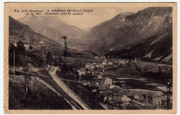 ALTA VALLE BREMBANA - S. MARTINO DE' CALVI LENNA - PANORAMA DA PONENTE - BERGAMO - 1935 - Vedi Retro - Formato Piccolo - Bergamo