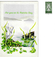 EIRE - 1995 Busta Postale Nuova ST. PATRICK'S DAY Con Impronta Francobollo S.PATRIZIO E Con Biglietto Augurale - 1235 - Christianisme