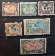 COTE FRANÇAISE DES SOMALIS 1902 - 1909 Mosquée De Tadjourah,6 Timbres Yvert 37,40,53,54,69,72 Neufs */(*) TB - Ongebruikt