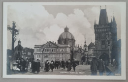 CPA Circulée To Dresden - Československo - PRAGUE, KARLUV MOST - Tchéquie