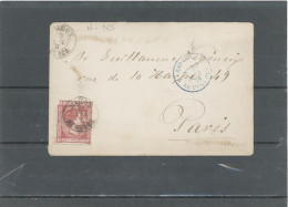 MARQUES D'ENTRÉES TERRESTRES-ESPAGNE-N°157 /LSC POUR PARIS -Obl CàD MAHON /MENORCA-MARQUE D'ENTRÉE NOEL 763 BLEUE ESPAGN - Entry Postmarks