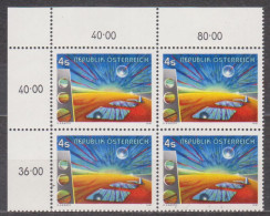 1981 , Mi 1687 ** (5) - 4er Block Postfrisch -  Moderne Kunst In Österreich - Unused Stamps