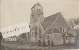 SERMAISE  - L' Eglise En 1911 ( Carte Photo Postée De Saint Chéron à Destination De Corbeil  ) - Other & Unclassified