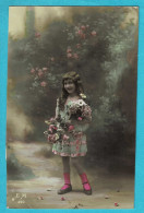 * Fantaisie - Fantasy - Fantasie (Enfant - Child - Kind) * (E.M. 490) Girl, Fille, Meisje, Portrait, Photo, Fleurs, Old - Abbildungen