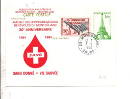30 ANS AMICALE DONNEURS DE SANG DE MONTBELIARD 1984 - Secourisme