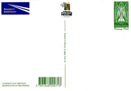EIRE - 2003 Cartolina Postale Nuova ST. PATRICK'S DAY Con Impronta Francobollo S. PATRIZIO E Foto Pecore (retro) - 1238 - Christentum