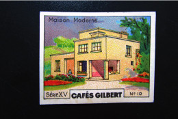 Chromo "Cafés GILBERT" - Série 15 "LES HABITATIONS HUMAINES" - Tea & Coffee Manufacturers