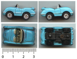 Miniature Auto MICRO MACHINES Galoob 1987 : CHEVROLET ‘55 CORVETTE CONVERTIBLE – 6897b - Otros & Sin Clasificación