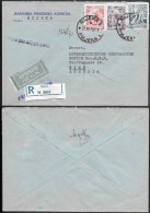 Yugoslavia Croatia Rijeka Registered Cover To Austria 1956. 72D Rate - Cartas & Documentos