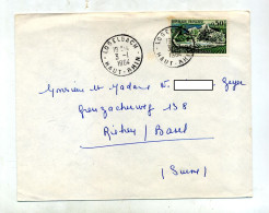 Lettre Cachet Logelbach Sur Cognac - Manual Postmarks