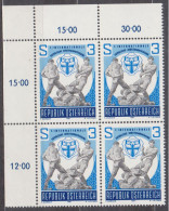 1981 , Mi 1688 ** (1) - 4er Block Postfrisch - Internationale Katholische Arbeitnehmertagung - Unused Stamps