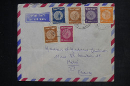 ISRAËL - Enveloppe Du Kiboutz Ein Hashofet Pour Paris En 1954 - L 152963 - Storia Postale