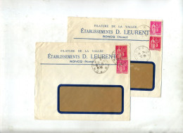 Lettre Cachet Roncq Sur Paix - Manual Postmarks