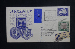 ISRAËL - Enveloppe FDC Pour Paris En 1949 - L 152964 - FDC
