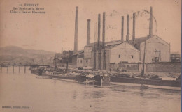 CPA, Epernay, Les Bords De La Marne, Usine à Gaz Et électricité - Epernay