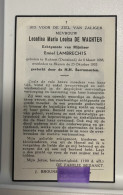 Devotie DP - Overlijden Leontina De Wachter Echtg Lambrechts - Rurort (Duitsland) 1888 - Ekeren 1953 - Décès