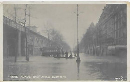 CPA Paris Inondé 1910 Avenue Daumesnil - Paris (12)