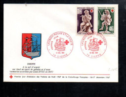 FDC 1967  CROIX ROUGE - 1960-1969