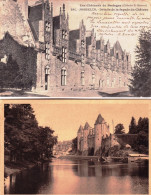 56 - JOSSELIN - Le Chateau - LOT 2 CARTES - Josselin