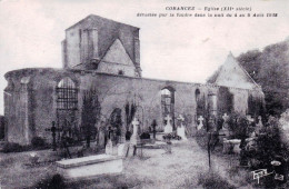 28 -  CORANCEZ - Le Cimetiere Et L'église Devastée Par La Foufre Dans La Nuit De 4 Au 5 Aout 1938 - Other & Unclassified