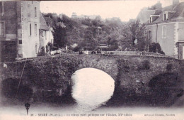 49 -  Maine Et Loire -  SEGRE -  Le Vieux Pont Gothique Sur L'Oudon - Segre