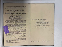Devotie DP - Overlijden Maria Van Der Kelen Echtg Vierendeels - Borchtlombeek 1894 - 1953 - Obituary Notices