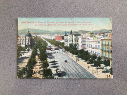 Barcelona Plaza De Cataluna Y Paseo De Gracia Carte Postale Postcard - Barcelona