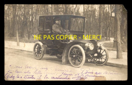 AUTOMOBILE ANCIENNE - IMMATRICULEE 47-11 - CARTE PHOTO ORIGINALE - VOIR ETAT - Voitures De Tourisme