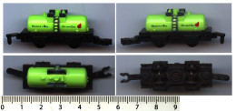 Miniature MICRO MACHINES Galoob 1989 : ‘’TANKER CAR’’ HUDSON'S Bay Oil And Gas - 6908 - Andere & Zonder Classificatie