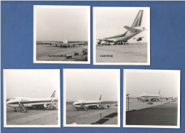 Jumbo Jet Alitalia Boing 747 Lotto 5 Foto Originali Anni '70 - Luftfahrt