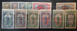 CAMEROUN 1916 Occupation Française 12 Timbres Yvert No 67 / 71 + 73,74, 76 / 79,81 Neufs * MH TB - Neufs