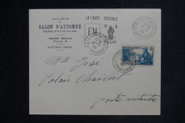 FRANCE - Vignette Fm Sur Enveloppe De La Société Du Salon D'Automne De Paris En 1940 - L 152971 - 1921-1960: Modern Tijdperk