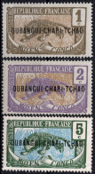 Oubangui Timbres-Poste N°1**,2** & 4** Neufs Sans Charnières TB Cote : 4€00 - Unused Stamps