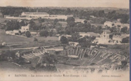 CPA, Saintes, Les Arènes Vues Du Clocher Saint Eutrope - Saintes