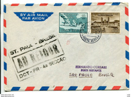 Alitalia Primo Volo Roma/San Paolo Del 16.6.61 - Unused Stamps