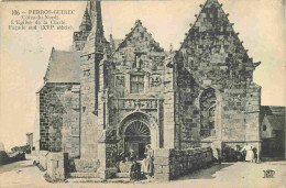 22 - Perros Guirec - L'Eglise De La Clarté - Animée - Correspondance - CPA - Oblitération De 1923 - Voir Scans Recto-Ver - Perros-Guirec