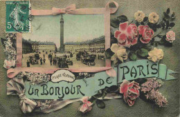 75 - Paris - Place Vendome - Fantaisie - Fleurs - CPA - Voir Scans Recto-Verso - Squares