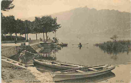 73 - Lac Du Bourget - Le Débarcadère Et La Dent Du Chat - CPA - Voir Scans Recto-Verso - Le Bourget Du Lac