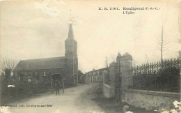 62 - Hesdigneul - L'Eglise - Cheval Attelé - Animé - Ecrite - Etat Voir Scan - Voir Scan Recto-Verso - Autres & Non Classés