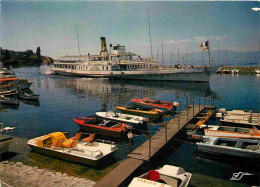 Bateaux - Bateaux Promenade - Thonon Les Bains - Arrivée Du Bateau Rhône Au Port De Rives - CPM - Voir Scans Recto-Verso - Other & Unclassified