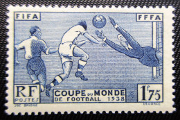 Timbre De France Neuf** De 1938 Sur La Coupe Du Monde De Football - Unused Stamps