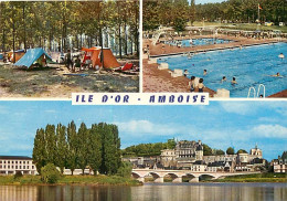 37 - Amboise - Ile D'Or - Multivues - Camping - Piscine - Carte Neuve - CPM - Voir Scans Recto-Verso - Amboise