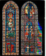 28 - Chartres - Intérieur De La Cathédrale Notre Dame - Vitraux Religieux - Vierge Avec L'Enfanl-Jésus - Pèlerins De Sai - Chartres