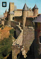 11 - Carcassonne - La Cité Médiévale - Le Château Comtal - Porte Du Sénéchal - Blasons - CPM - Voir Scans Recto-Verso - Carcassonne