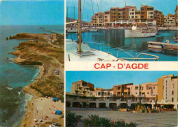 34 - Cap D'Agde - Multivues - Immeubles - Architecture - CPM - Voir Scans Recto-Verso - Agde